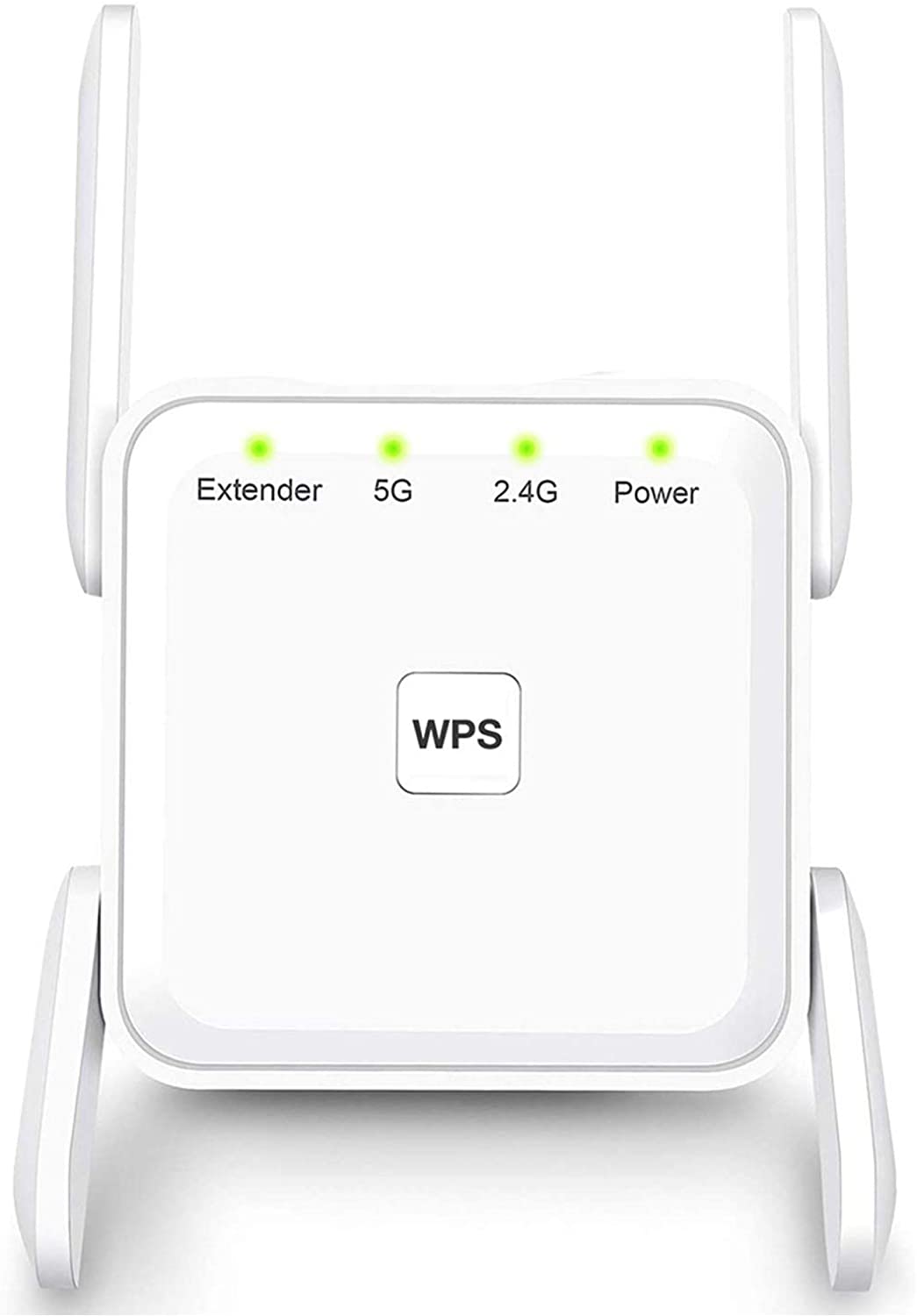 300Mpbs Wireless Booster with 2.4GHz High Gain Dual Antennas Compatible with Alexa Device for Covering Whole Home 2 Ethernet Ports WiFi Range Extender with WPS Internet Signal Repeater Black 